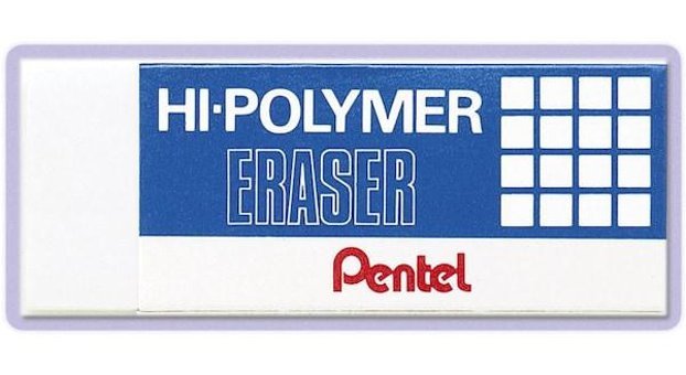 Pentel ZEH10 Büyük Boy Beyaz Silgi