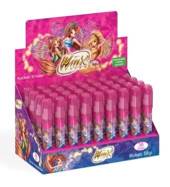 Winx Club 65367 Yumurtlayan Winx Orta Boy Çok Renkli Roket Silgi