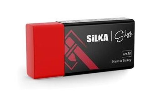Silka ART-59 Orta Boy Kırmızı Sınav Silgi