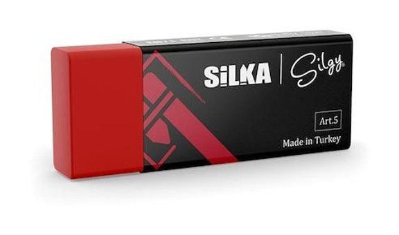 Silka ART-5 Büyük Boy Kırmızı Silgi