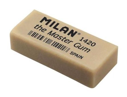 Milan Maste Gum 1420 Orta Boy Krem Resim Silgi