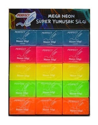 Gen-Of Perfect Neon Yz-2280 Büyük Boy Çok Renkli Silgi