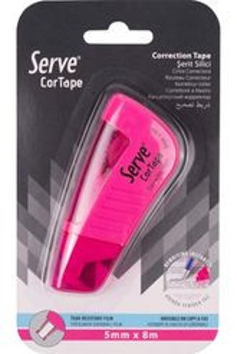 Serve Pembe Tekli Şerit Daksil