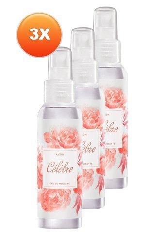 Avon Celebre Beyaz Şeftali-Kış Üzümü Kadın Vücut Spreyi 3x100 ml