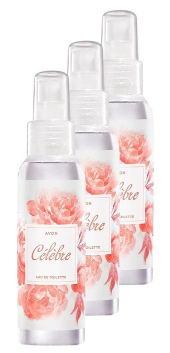 Avon Celebre Beyaz Şeftali-Kış Üzümü Kadın Vücut Spreyi 3x100 ml