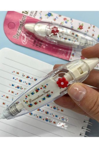 Kağıt Gemi Dükkan Desenli Çok Renkli Tekli Kalem Daksil