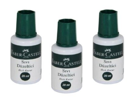 Faber Castell Beyaz 3'lü Sıvı Daksil