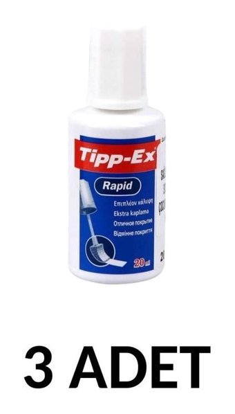 Tipp-Ex Beyaz 3'lü Sıvı Daksil