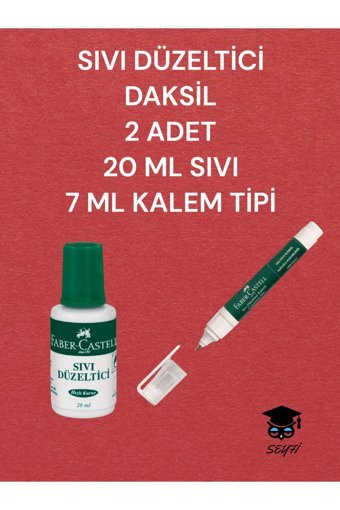 Faber Castell Beyaz 2'li Kalem-Sıvı Daksil