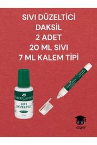 Faber Castell Beyaz 2'li Kalem-Sıvı Daksil
