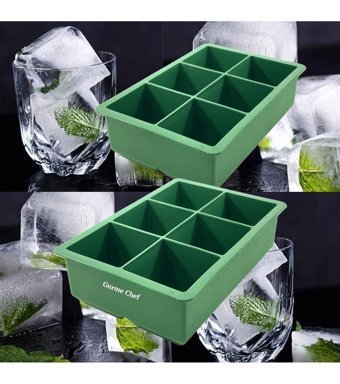 Gurme Chef Silikon Yeşil Kare Buz Kalıbı