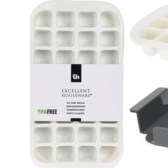 Excellent Houseware Plastik Beyaz Kare Buz Kalıbı