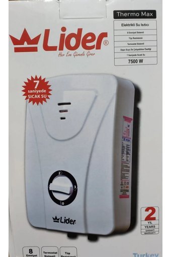 Lider LW-37 3 Kademeli Elektrikli Şofben