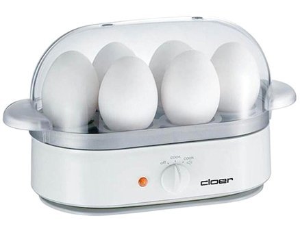 Cloer 6091 6'lı 400 W Plastik Beyaz Yumurta Haşlayıcı
