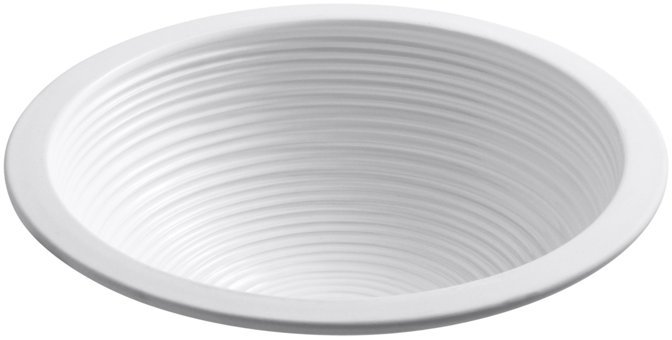 Kohler Twirl Tekli 35 cm Seramik Tezgah Altı Yuvarlak Lavabo Beyaz