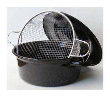 Kardelen Fma04959 Cam Kapaklı Emaye 26 cm Derin Tencere