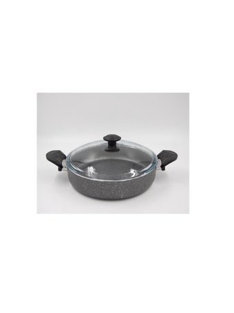 Taşev LKK001 Galaksi Cam Kapaklı Granit 26 cm Karnıyarık Tenceresi