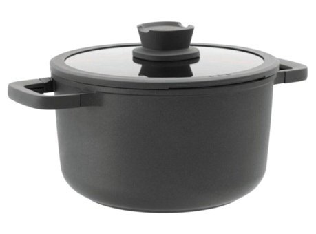 Berghoff 3950303 Leo Cast İndüksiyonlu Cam Kapaklı Alüminyum 24 cm Karnıyarık Tenceresi
