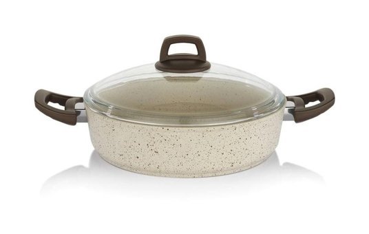 Schafer Profuse Cam Kapaklı Granit 24 cm Karnıyarık Tenceresi