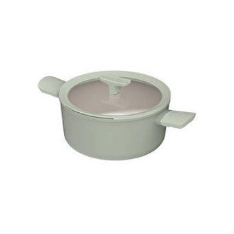 Berghoff Balance Sage İndüksiyonlu Cam Kapaklı Seramik 24 cm Karnıyarık Tenceresi