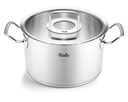 Fissler Original Profi Collection İndüksiyonlu Cam Kapaklı Çelik 24 cm Derin Tencere