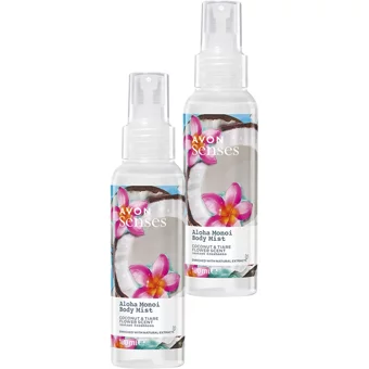 Avon Aloha Monoi Hindistan Cevizi-Taç Çiçeği K.adın Vücut Spreyi 2x100 ml