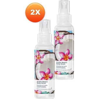 Avon Aloha Monoi Hindistan Cevizi-Taç Çiçeği K.adın Vücut Spreyi 2x100 ml