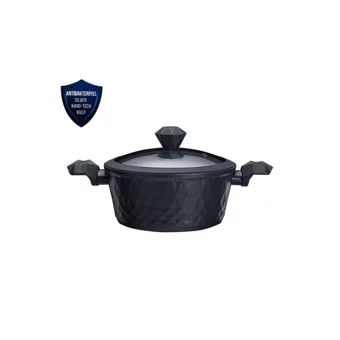 Karaca BioDiamond Cam Kapaklı Granit 24 cm Karnıyarık Tenceresi