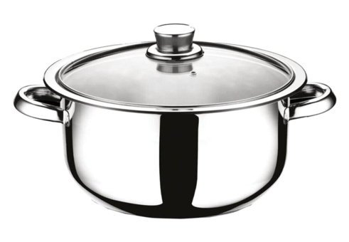 Hascevher Ayışığı İndüksiyonlu Cam Kapaklı Çelik 28 cm Karnıyarık Tenceresi