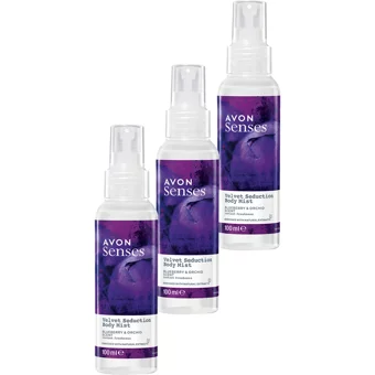 Avon Velvet Seduction Yaban Mersini-Orkide Kadın Vücut Spreyi 3x100 ml