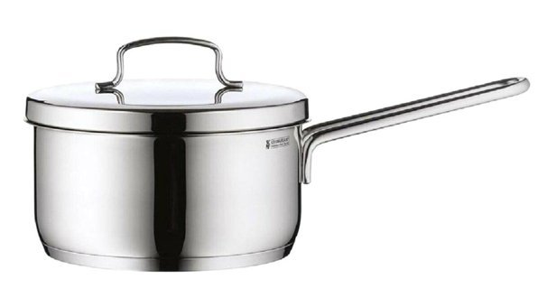 Wmf Mini Kapaklı İndüksiyonlu Cam Kapaklı Çelik 16 cm Basık Tencere