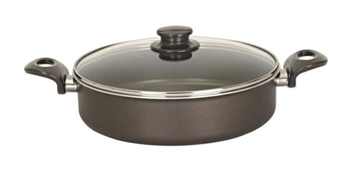 Mehtap Pilav Cam Kapaklı Teflon 26 cm Karnıyarık Tenceresi