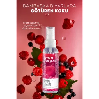 Avon Raspberry Delight Kadın Vücut Spreyi 3x100 ml