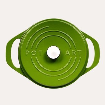 Sürel Potart Yeşil Döküm 28 cm Karnıyarık Tenceresi