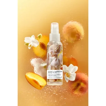 Avon Simply Luxurious Beyaz Şeftali-Vanilya-Orkide Kadın Vücut Spreyi 2x100 ml