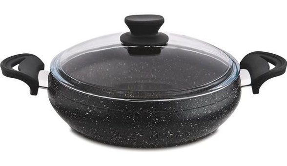 Essenso Cam Kapaklı Granit 26 cm Karnıyarık Tenceresi