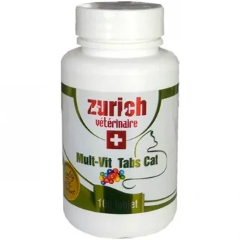 Zürich Brewers Multivitamini Bağışıklık Güçlendirici Yetişkin Kedi Vitamini Tablet 100 Tablet