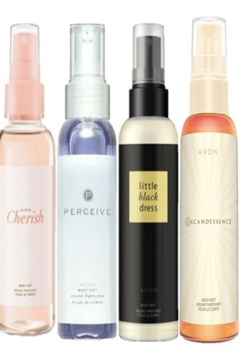 Avon Incandessence-Perceive-Cherish-Little Black Dress Kadın Vücut Spreyi 4x100 ml