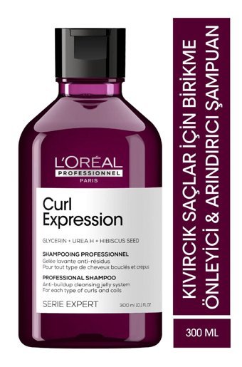 L'oréal Paris Expert Curl Expression Kabarma Önleyici Arındırıcı Kıvırcık Saçlar İçin Hibiskus Standart Kadın Şampuan 300 ml