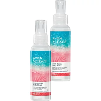 Avon Pink Sands Hindistan Cevizi-Ejder Meyvesi Kadın Vücut Spreyi 2x100 ml