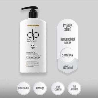 Daily Perfection Nemlendirici Yıpranmış Saçlar İçin Keratin Buğday-Pamuk Sütü Standart Unisex Şampuan 425 ml
