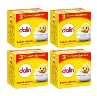 Dalin Hassas ciltler Katı Bebek Sabunu 4x100 gr