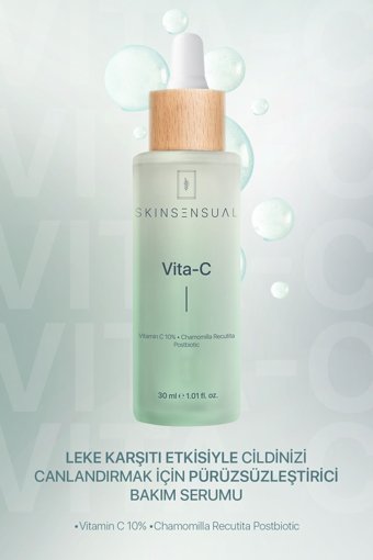 Skin Sensual C Vitaminli Canlandırıcı Ampul Yüz Serumu 30 ml