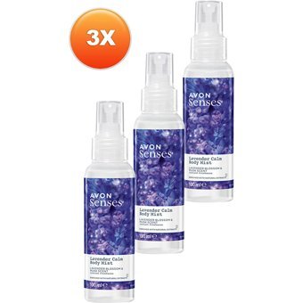 Avon Lavender Calm Lavanta-Misk Kadın Vücut Spreyi 3x100 ml