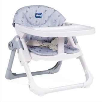 Chicco Chary Emniyet Kemeri 15 kg Kapasyteli Tekerleksiz Tepsili Oturaklı Yükselticili Katlanır Portatif Mama Sandalyesi Gri