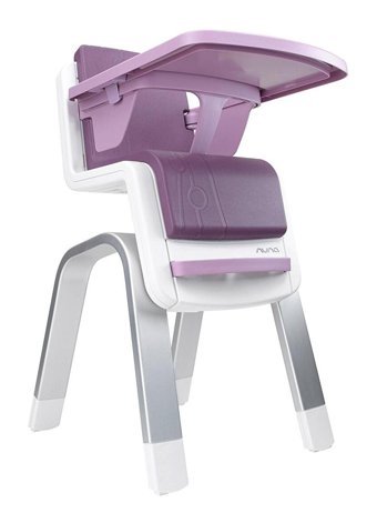 Nuna Zaaz 5 Noktalı Emniyet Kemeri 10.4 kg Kapasyteli Tekerleksiz Tepsili Oturaklı Mama Sandalyesi Plum