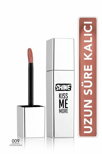 Flormar Shine Kiss Me More No:009 Sütlü Kahve Parlak Dudak Dolgunlaştırıcı Ruj
