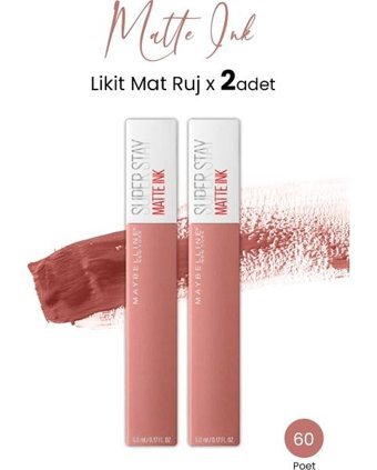 Maybelline New York Super Stay Ink No:60 Soluk Pembe Mat Dudak Dolgunlaştırıcı Ruj