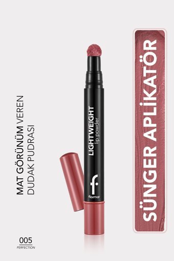 Flormar Lightweight Lip Powder - 005 Perfection Pembe Mat Ruj