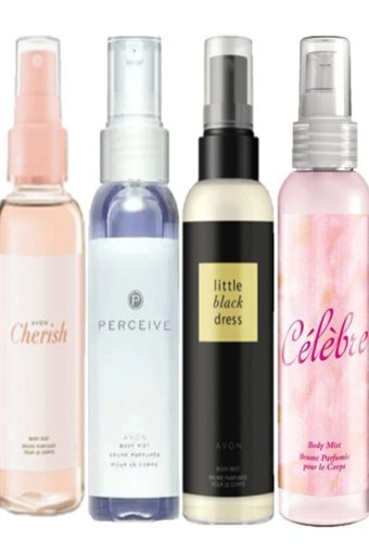 Avon Cherish-Incandessence-Perceive-Little Black Dress Kadın Vücut Spreyi 4x100 ml